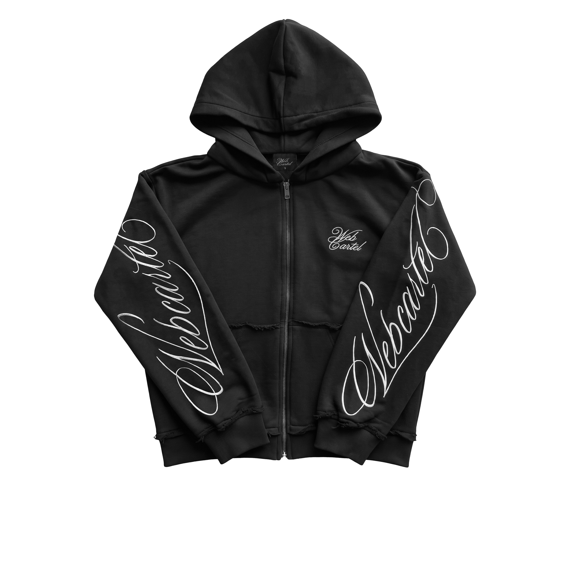 WEBCARTEL UNISEX  ZIP HOODIE - BLACK
